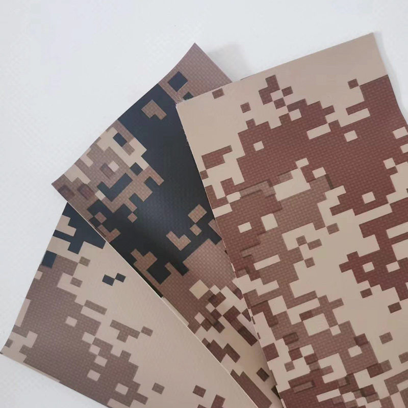 Camouflagestof PVC gecoate polyester zeilen