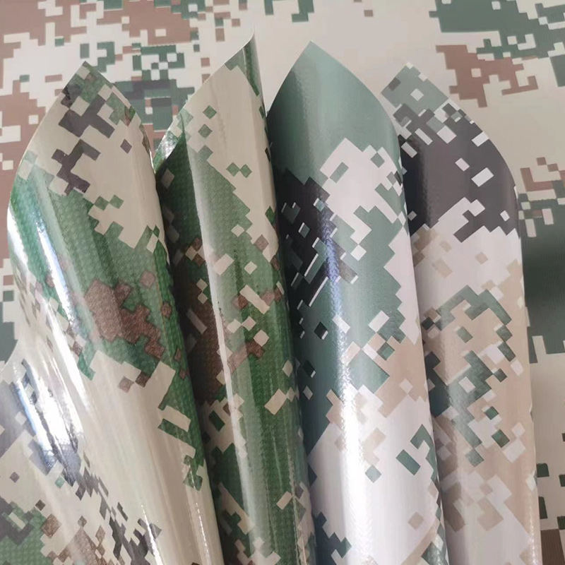 Camouflagestof PVC gecoate polyester zeilen