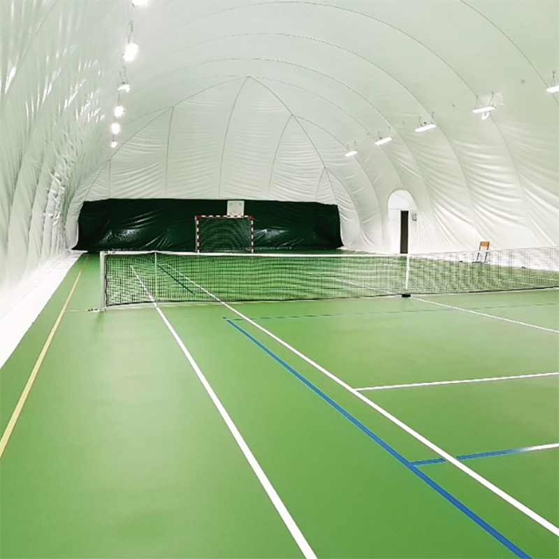 PVC gecoat polyesterweefsel voor opblaasbare tennisbaan